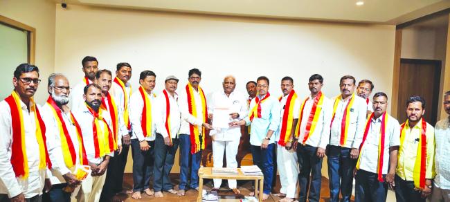 ಮಹಾ ಸಂಸದ ಮಾನೆ ವಿರುದ್ಧ ಕೇಂದ್ರ ಗೃಹ ಸಚಿವರಿಗೆ ಪತ್ರ ಬರೆಯುವಂತೆ ಆಗ್ರಹಿಸಿ ಮನವಿ