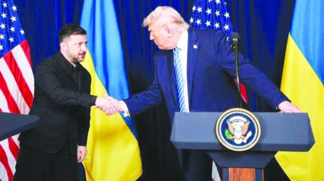 ಉಕ್ರೇನ್ ಸಮರ ಕೊನೆಗೊಳಿಸಲು ಟ್ರಂಪ್–ಝೆಲೆನ್‌ಸ್ಕಿ ಸಭೆ