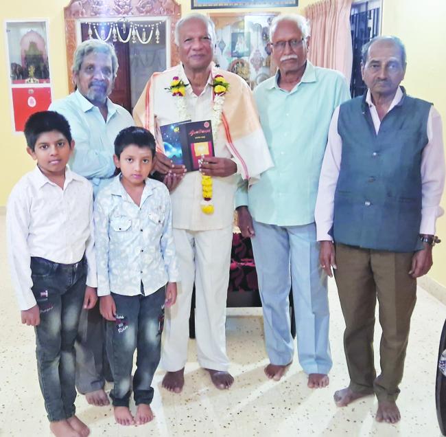 ಪ್ರೊ ಎಂ.ಸಿ.ಕೋಟಿಗೆ ಸನ್ಮಾನ 