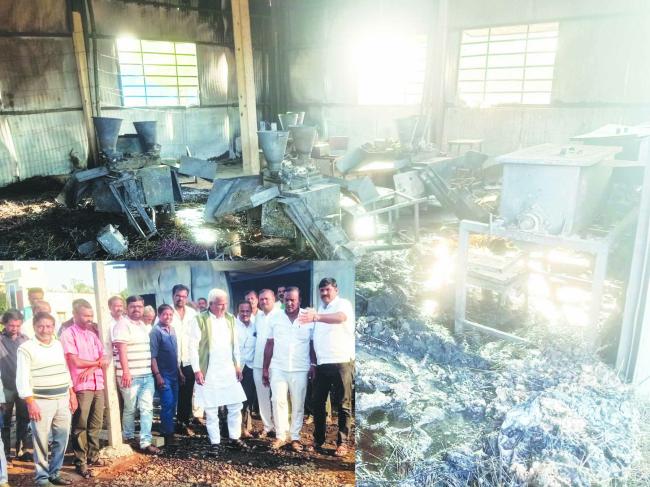 ಊದಬತ್ತಿ ಗೃಹ ಕೈಗಾರಿಕಾ ಘಟಕಕ್ಕೆ ಬೆಂಕಿ, ಲಕ್ಷಾಂತರ ಹಾನಿ