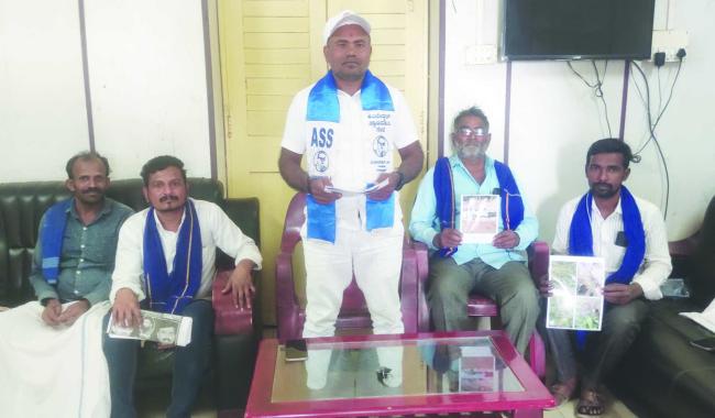 ಖಾಸಗಿ ಭೂಮಿ ಕಬ್ಜಾ ಮಾಡಲು ಕೆಲವರ ಹುನ್ನಾರ : ಚನ್ನಪ್ಪ ಆರೋಪ 