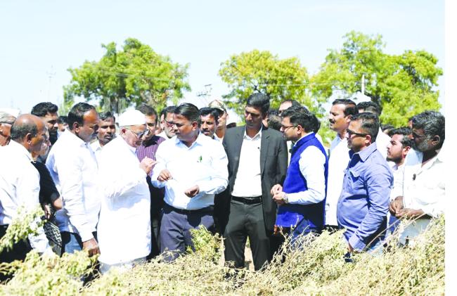 ಕೇಂದ್ರ ತಂಡದಿಂದ ಜಿಲ್ಲೆಯ ನೈಸರ್ಗಿಕ ವಿಕೋಪ ಹಾನಿ- ಬೆಳೆಹಾನಿ ಸಮೀಕ್ಷೆ 