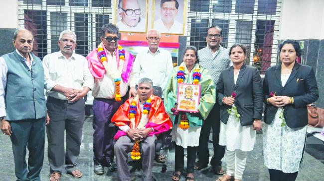 ಸಂಶೋಧಕ ಲೂಯಿಸ್ ಬ್ರೈಲ್ ಅವರ ಜನ್ಮದಿನ ನಿಮಿತ್ತ ಸನ್ಮಾನ 