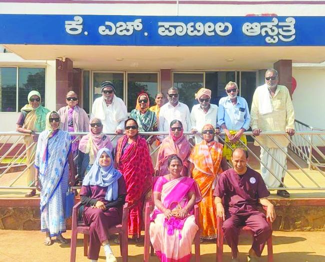 ಎಚ್ ಕೆ ಪಾಟೀಲ್ ಸೇವಾ ತಂಡದ ವತಿಯಿಂದ  ಉಚಿತ ನೇತ್ರ ಶಸ್ತ್ರ ಚೀಕಿತ್ಸಾ ಅಭಿಯಾನ 