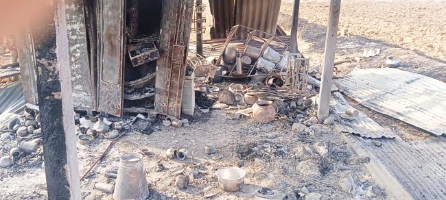 ಅಡುಗೆ ಅನಿಲ ಸ್ಫೋಟ: ಗೃಹಪಯೋಗಿ ವಸ್ತುಗಳು ಹಾನಿ 