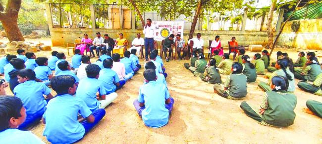 ಕೊಪ್ಪಳ ಎಂ.ಹೆಚ್‌.ಪಿ.ಎಸ್ ಶಾಲೆಯಲ್ಲಿ ಸ್ಪರ್ಶ್‌ ಕುಷ್ಠರೋಗ ಜಾಗೃತಿ ಅಭಿಯಾನ 
