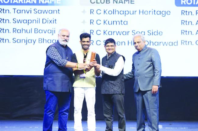 ರಾಹುಲ್ ಬಾವಾಜಿಗೆ ಅತ್ಯುತಮ ಅಧ್ಯಕ್ಷ ಪ್ರಶಸ್ತಿ 