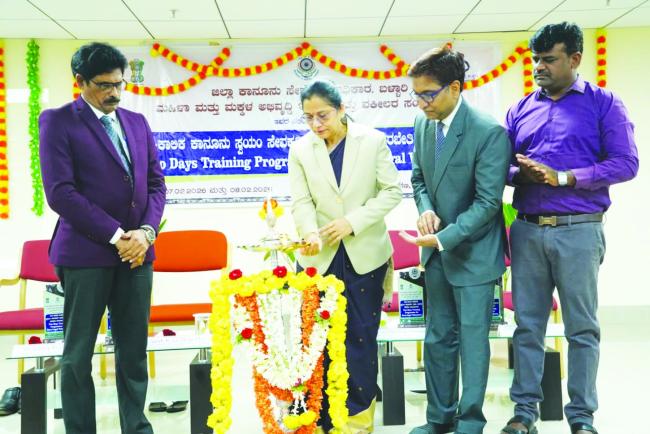 ಎರಡು ದಿನಗಳ ತರಬೇತಿ ಕಾರ್ಯಾಗಾರ ಉದ್ಘಾಟಿಸಿ ನ್ಯಾಯಾಧೀಶೆ ಕೆ.ಜಿ ಶಾಂತಿ 