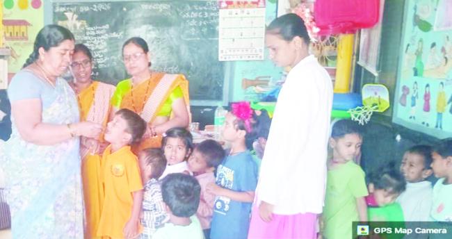 ಜಂತು ಹುಳು ನಿವಾರಣಾ ದಿನ ಕಾರ್ಯಕ್ರಮ 