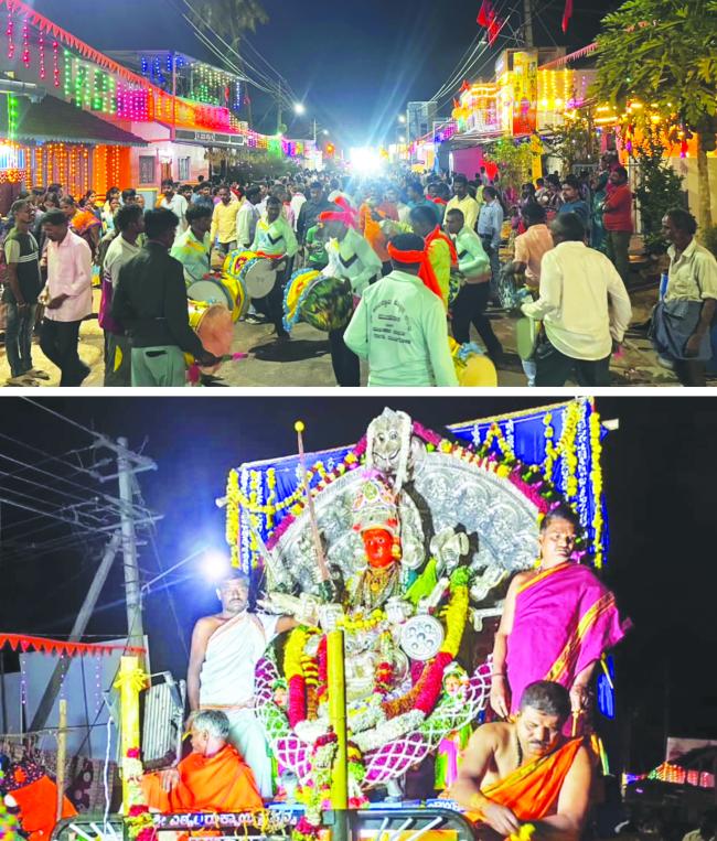 ದೇವಿ ವಿಸರ್ಜನೆಯೊಂದಿಗೆ ದ್ಯಾಮವ್ವಾ ಜಾತ್ರೆ ವೈಭವಯುತ ಅಂತ್ಯ 