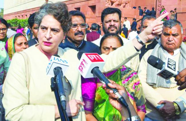 ಸಂಸದರನ್ನು ಪ್ರಚೋದಿಸಲಿಲ್ಲ: ಪ್ರಿಯಾಂಕಾ ಗಾಂಧಿ