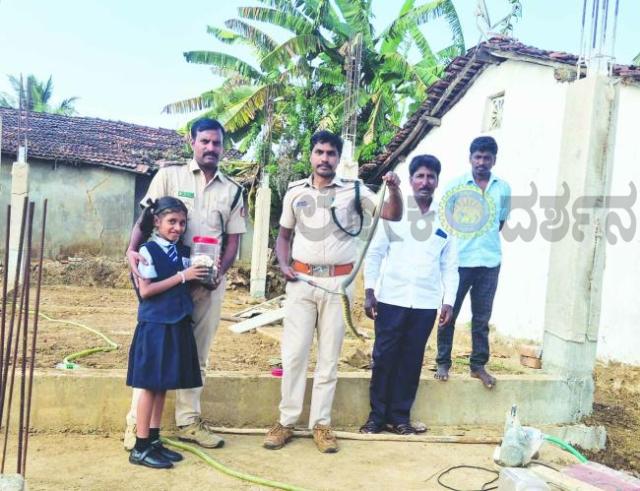 ಕಂಬಾರಗಟ್ಟಿಯಲ್ಲಿ ನೀರು ಹಾವು ಮತ್ತು ಮೊಟ್ಟೆಗಳ ಸುರಕ್ಷಿತ ರಕ್ಷಣೆ  