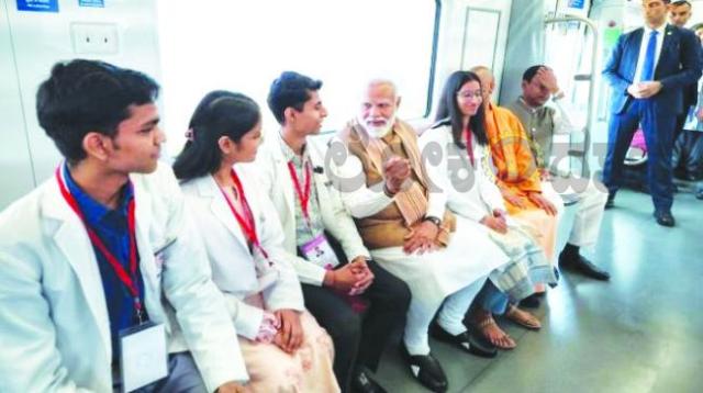 ಅತ್ಯಂತ ವೇಗದ ಮೆಟ್ರೋ ಉದ್ಘಾಟಿಸಿದ ಮೋದಿ