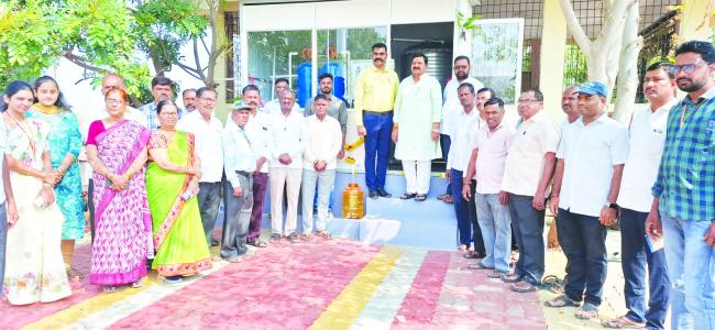 ಶುದ್ಧ ಕುಡಿಯುವ ನೀರಿನ ಘಟಕ ಹಾಗೂ ನೂತನ ಸಭಾಂಗಣವನ್ನು ಉದ್ಘಾಟನೆ