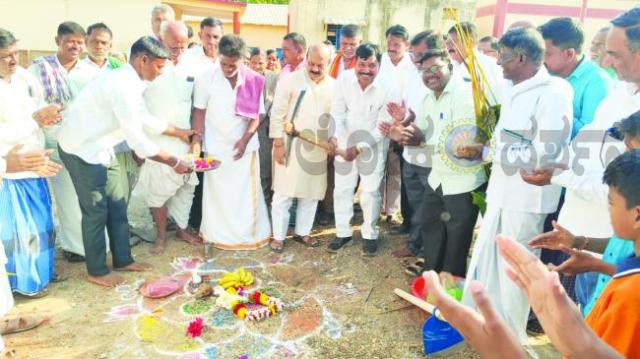 ಆಯುಷ್ಮಾನ್ ಆರೋಗ್ಯ ಕೇಂದ್ರದ ನಿರ್ಮಾಣ ಕಾಮಗಾರಿಯ ಶಂಕುಸ್ಥಾಪನೆ 