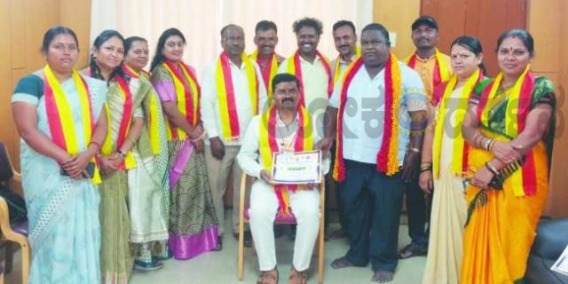 ಕನ್ನಡ ಜಾಗೃತಿ ಹಿತರಕ್ಷಣಾ ವೇದಿಕೆಯ  ಪದಾಧಿಕಾರಿಗಳಾಗಿ ಅಣ್ಣಪ್ಪ ಕ್ಷೌರದ ಆಯ್ಕೆ