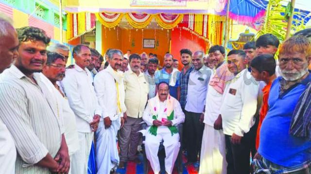 ಬಂಡಿವಾಡ ಗ್ರಾಮದ ಹನಮಂತ ದೇವಸ್ಥಾನದ ನೂತನ ಕಟ್ಟಡ ನಿರ್ಮಾಣಕ್ಕೆ 40 ಲಕ್ಷ ಹಣ ಜಮಾ: ಶಾಸಕ ಎನ್‌.ಹೆಚ್‌. ಕೋನರಡ್ಡಿ  