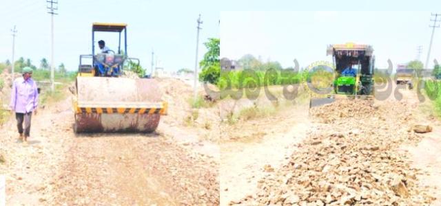 ಹಂದಿಗುಂದ: 10 ಲಕ್ಷ ರೂಗಳ ವೆಚ್ಚದಲ್ಲಿ ಗರಸು ರಸ್ತೆಗೆ ಕಾಮಗಾರಿ ಚಾಲನೆ: ಪರಗೌಡ ಪಾಟೀಲ