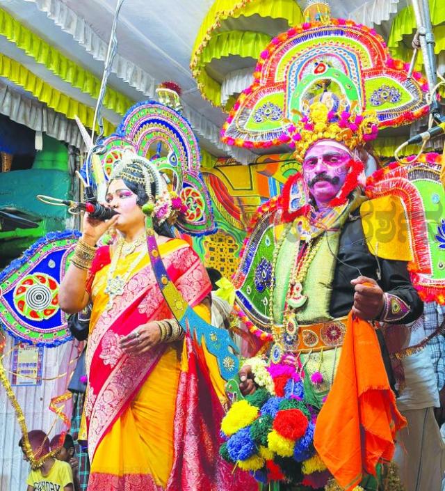 ಪಾರ್ಥ ವಿಜಯ ಅರ್ಥಾತ್ ಜಠಾಸುರನ ವದೆ ಬಯಲಾಟ ಪ್ರದರ್ಶನ  