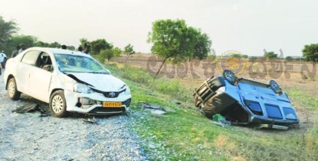 ಉತ್ತಂಗಿ ಬಳಿ ಚಾಲಕನ  ನಿಯಂತ್ರಣ ತಪ್ಪಿ ಕಾರು ಪಲ್ಟಿ
