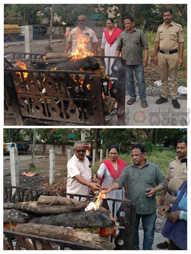 ಅಗಲಿದ ಅನಾಥನಿಗೆ ಅಗ್ನಿಸ್ಪರ್ಶ ಮಾಡಿ ಆಪತ್ಭಾಂದವನಾದ ವಿಜಯ ಮೋರೆ: ಅಂತ್ಯಕ್ರಿಯೆಗೆ ಮಾರ್ಕೆಟ್‌ ಪೊಲೀಸರ ಸಾಥ್
