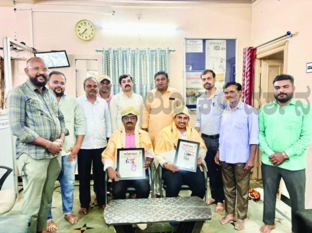 ಉತ್ತರ​‍್ರಭ ಬಳಗದಿಂದ ಸಾಧಕರಿಗೆ ಸನ್ಮಾನ 