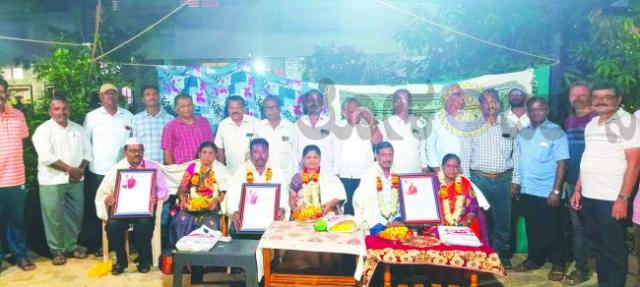 ಶಿಗ್ಗಾವಿಯ ವಿನಾಯಕ ನಗರದ ವೈ.ಸಿ. ಶಿರೂರ, ಪ್ರಭಾಕರ ಬಡಿಗೇರ, ಕೆ.ಕೆ. ಪತ್ತಾರ ಹಾಗೂ ಅನ್ನಪೂರ್ಣ ಚಾಕಲಬ್ಬಿ ಅವರಿಗೆ ಭಾವಪೂರ್ಣ ಸೇವಾ ನಿವೃತ್ತಿ ಸನ್ಮಾನ 