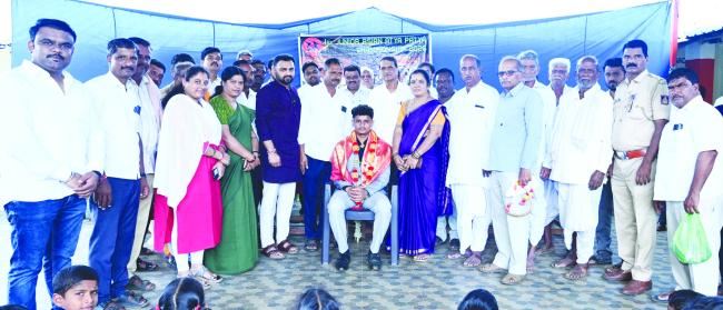 ಭಾರತಕ್ಕೆ ಚಿನ್ನದ ಪದಕ: ಶಶಾಂಕ್ ಹುರಳಿಗೆ ಭವ್ಯ ಸನ್ಮಾನ   