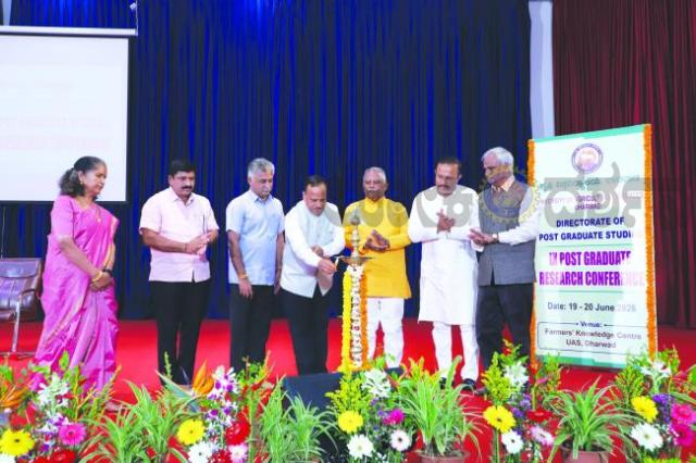 ಧಾರವಾಡ ಕೃಷಿ ವಿವಿಯಲ್ಲಿ 9ನೇ ಸ್ನಾತಕೋತ್ತರ ವಿದ್ಯಾರ್ಥಿಗಳ ಸಂಶೋಧನಾ ಸಮ್ಮೇಳನ ಉದ್ಘಾಟನೆ  