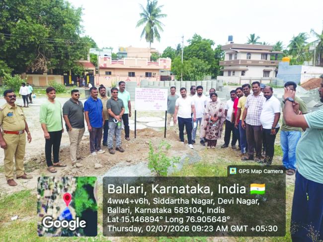 ಬಳ್ಳಾರಿ ನಗರದಲ್ಲಿ ಸರ್ಕಾರಿ ಜಾಗ ಒತ್ತುವರಿ ತೆರವು: 0.75 ಸೆಂಟ್ಸ್‌ ಜಾಗ ವಶಕ್ಕೆ,ಕಠಿಣ ಕ್ರಮದ ಎಚ್ಚರಿಕೆ  