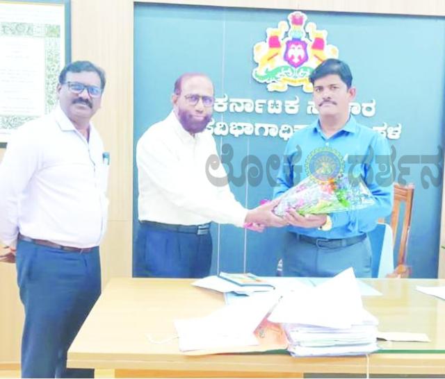 ನೂತನ ಉಪ ವಿಭಾಗಾಧಿಕಾರಿಗೆ ಅಭಿನಂದನೆ  