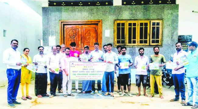 ಸಣಾಪುರದಲ್ಲಿ ಶ್ರೀಕ್ಷೇತ್ರ ಧರ್ಮಸ್ಥಳ ಗ್ರಾಮಾಭಿವೃದ್ಧಿ ಯೋಜನೆವತಿಯಿಂದ ಫಸಲ್ಭೀಮಾ ಬೆಳೆ ವಿಮೆ ಬಗ್ಗೆ ರೈತರಿಗೆ ಜಾಗೃತಿ  