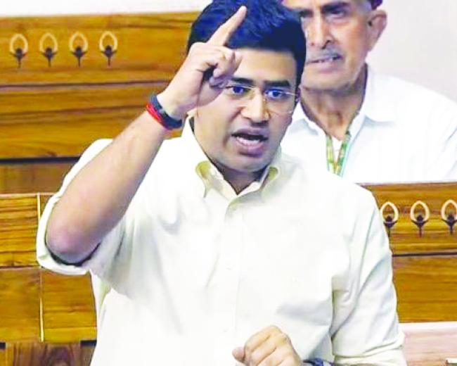ತೇಜಸ್ವಿ ಸೂರ್ಯ ಆರೋಪ: ಬೆಂಗಳೂರಿನಲ್ಲಿ 13 ಸಾವಿರ ಮತದಾರರ ಹೆಸರು ‘ಸ್ಥಳಾಂತರ’ ಎಂದು ಗುರುತು