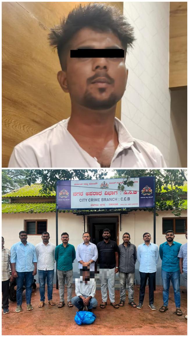 ಗಾಂಜಾ ಮಾರಾಟ : ಕೊಲೆ ಪ್ರಕರಣದಲ್ಲಿ ತಲೆಮರಿಸಿಕೊಂಡಿದ್ದ ಆರೋಪಿತನ ಬಂಧನ