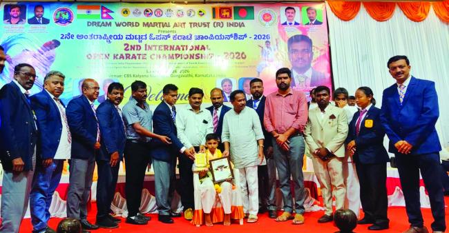 ಅಂತರರಾಷ್ಟ್ರೀಯ ಕರಾಟೆ ಚಾಂಪಿಯನ್ಶಿಪ್ನಲ್ಲಿ ವಿಜಯಪುರ ವಿದ್ಯಾರ್ಥಿಗೆ ‘ಸಾಧನಶ್ರೀ’ ಪ್ರಶಸ್ತಿ  