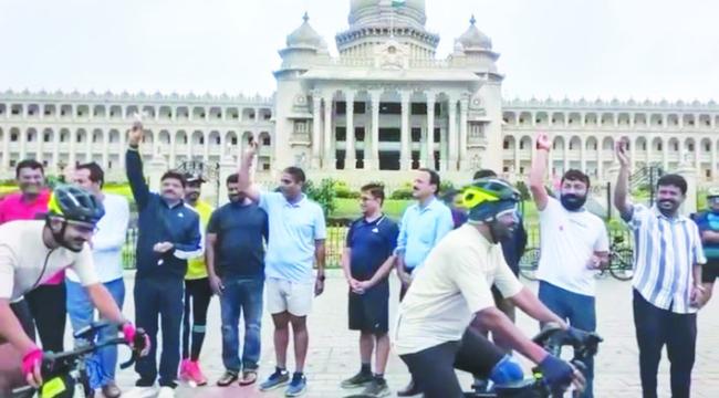 ಕಾಶ್ಮೀರದಿಂದ ಕನ್ಯಾಕುಮಾರಿವರೆಗೆ ಸೈಕಲ್ ಯಾತ್ರೆ ಮೂಲಕ ಆರೋಗ್ಯ ಜಾಗೃತಿ  