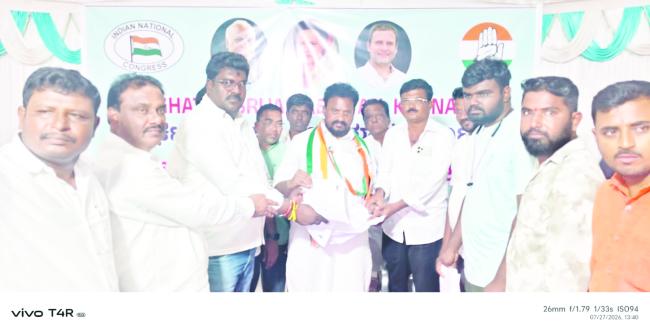 ಜಿಲ್ಲಾ ಕಾಂಗ್ರೆಸ್ ಅಧ್ಯಕ್ಷರ ಆಯ್ಕೆಗೆ ಬಂಡಿವಡ್ಡರ ಅರ್ಜಿ 