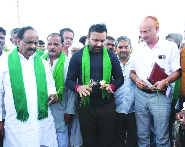 ಧಾರವಾಡ ಜಿಲ್ಲೆಯಲ್ಲಿ ಬೆಳೆ ಹಾನಿ ಪರೀಶೀಲನೆ: ಪರಿಹಾರಕ್ಕೆ ಸರ್ಕಾರದ ಕ್ರಮ  