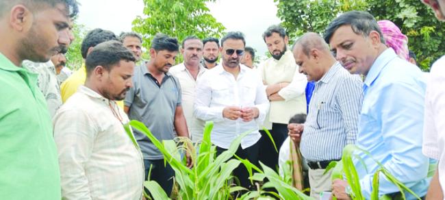   ರೈತರ ಬೆಳೆ ಹಾನಿಗೆ ಸರ್ಕಾರದಿಂದ ಪರಿಹಾರ ಒದಗಿಸಲು  ಪ್ರಾಮಾಣಿಕ ಪ್ರಯತ್ನ-ಸಂತೋಷ ಲಾಡ್  