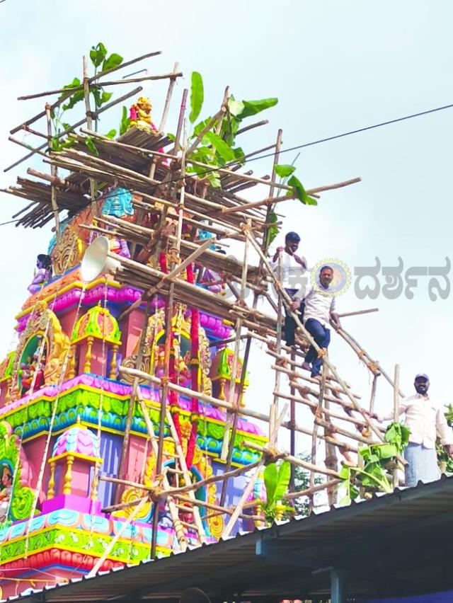 ದ್ಯಾಮವ್ವ ದೇವಿ ನೂತನ ಗೋಪುರದ ಕಳಸಾರೋಹಣ  