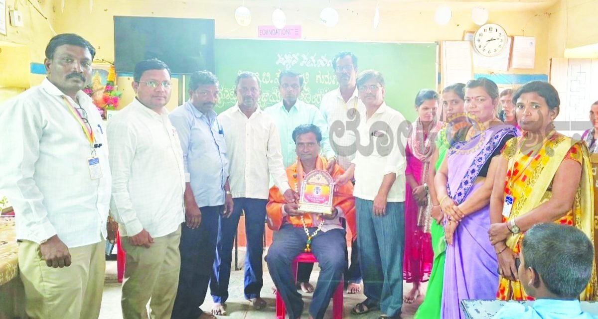 ಉತ್ತಮ ಶಿಕ್ಷಕ ಪ್ರಶಸ್ತಿಗೆ ಬಸವರಾಜ ಸಸಾಲಟ್ಟಿ ಭಾಜನ