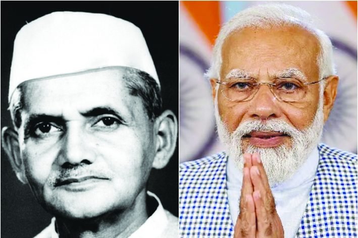 ಲಾಲ್ ಬಹದ್ದೂರ್ ಶಾಸ್ತ್ರಿ ಅವರಿಗೆ ಪ್ರಧಾನಿ ಮೋದಿ ಶ್ರದ್ಧಾಂಜಲಿ; ಸರಳತೆ, ದೇಶಸೇವೆಯನ್ನು ಸ್ಮರಿಸಿದ ಪ್ರಧಾನಿ