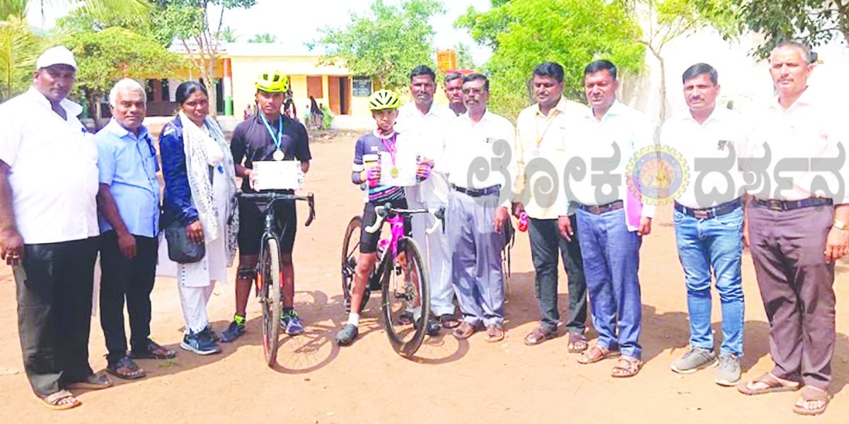 ಸೈಕ್ಲಿಂಗ್ ಸ್ಪರ್ಧೆಯಲ್ಲಿ ರಾಜ್ಯಮಟ್ಟಕ್ಕೆ ವಿದ್ಯಾರ್ಥಿ ಆಯ್ಕೆ