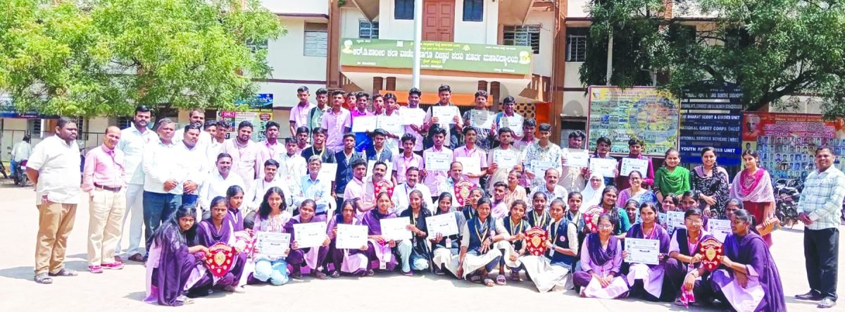 ರಾಜ್ಯಮಟ್ಟದ ಕ್ರೀಡಾಕೂಟಕ್ಕೆ ಆರಿ​‍್ಡ. ಪಾಟೀಲ ಕಾಲೇಜಿನ 48 ವಿದ್ಯಾರ್ಥಿಗಳು ಆಯ್ಕೆ