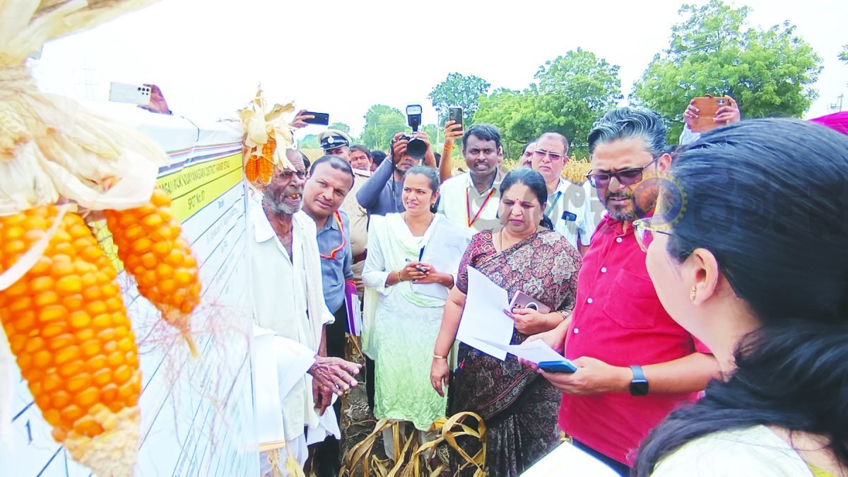 ಕೇಂದ್ರ ಬರ ಅಧ್ಯಯನ ತಂಡದಿಂದ ವಿವಿಧ ಗ್ರಾಮಗಳಲ್ಲಿ ಬರ ಪರಿಸ್ಥಿತಿ ಪರೀಶೀಲನೆ