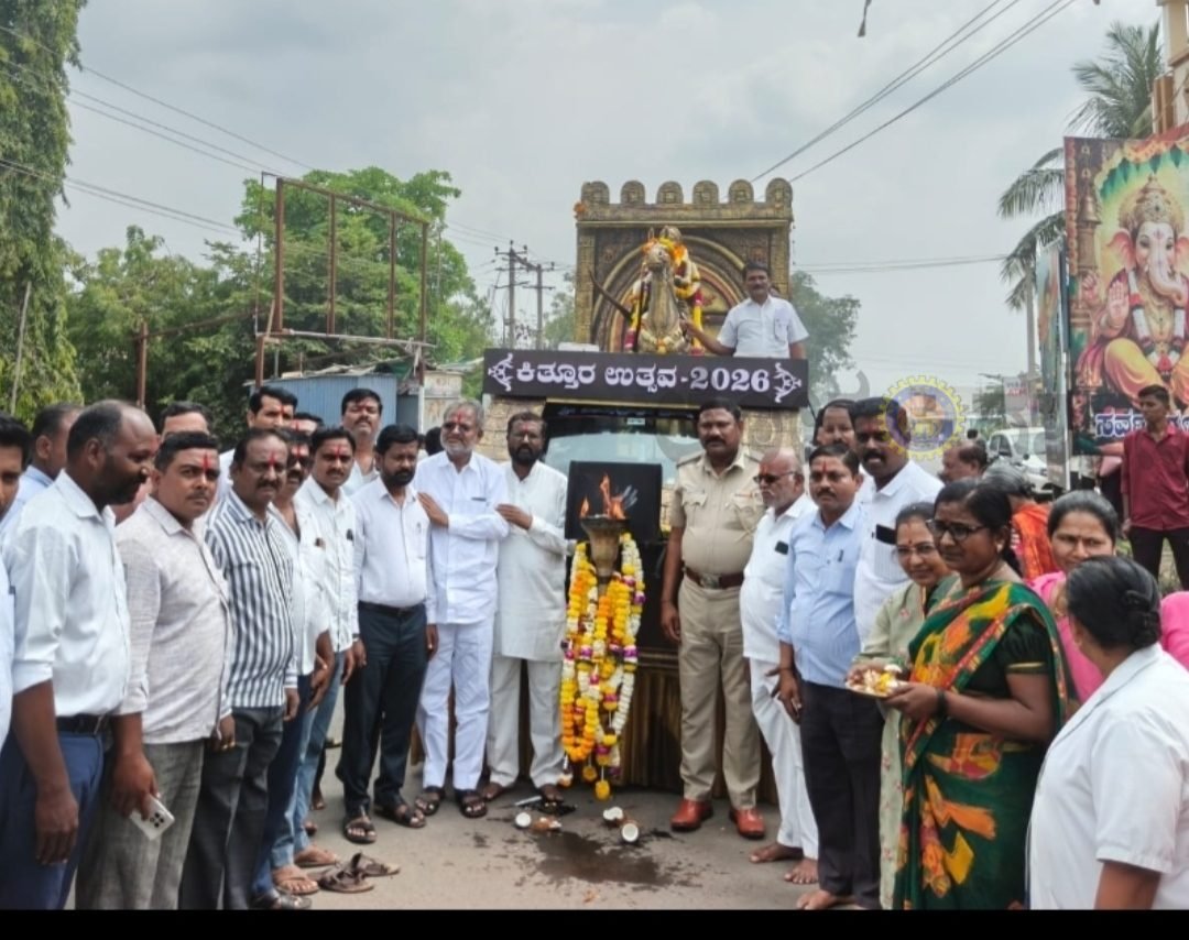 ಸಂಬರಗಿ ಗ್ರಾಮದಲ್ಲಿ ವೀರರಾಣಿ ಕಿತ್ತೂರು ಚನ್ನಮ್ಮ ಜ್ಯೋತಿ ರಥಕ್ಕೆ ಸ್ವಾಗತ
