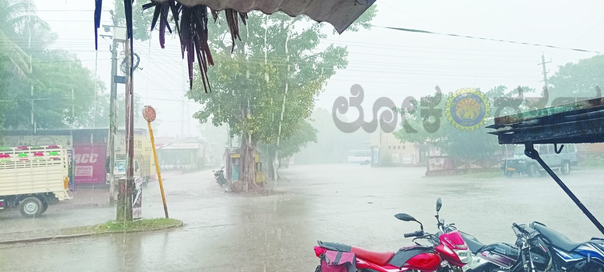 ಬಿಸಿಲಿನ ತಾಪದಿಂದ ಕಂಗೆಟ್ಟಿದ್ದ ಜನರಿಗೆ ತಂಪೆರೆದ ಮಳೆರಾಯ