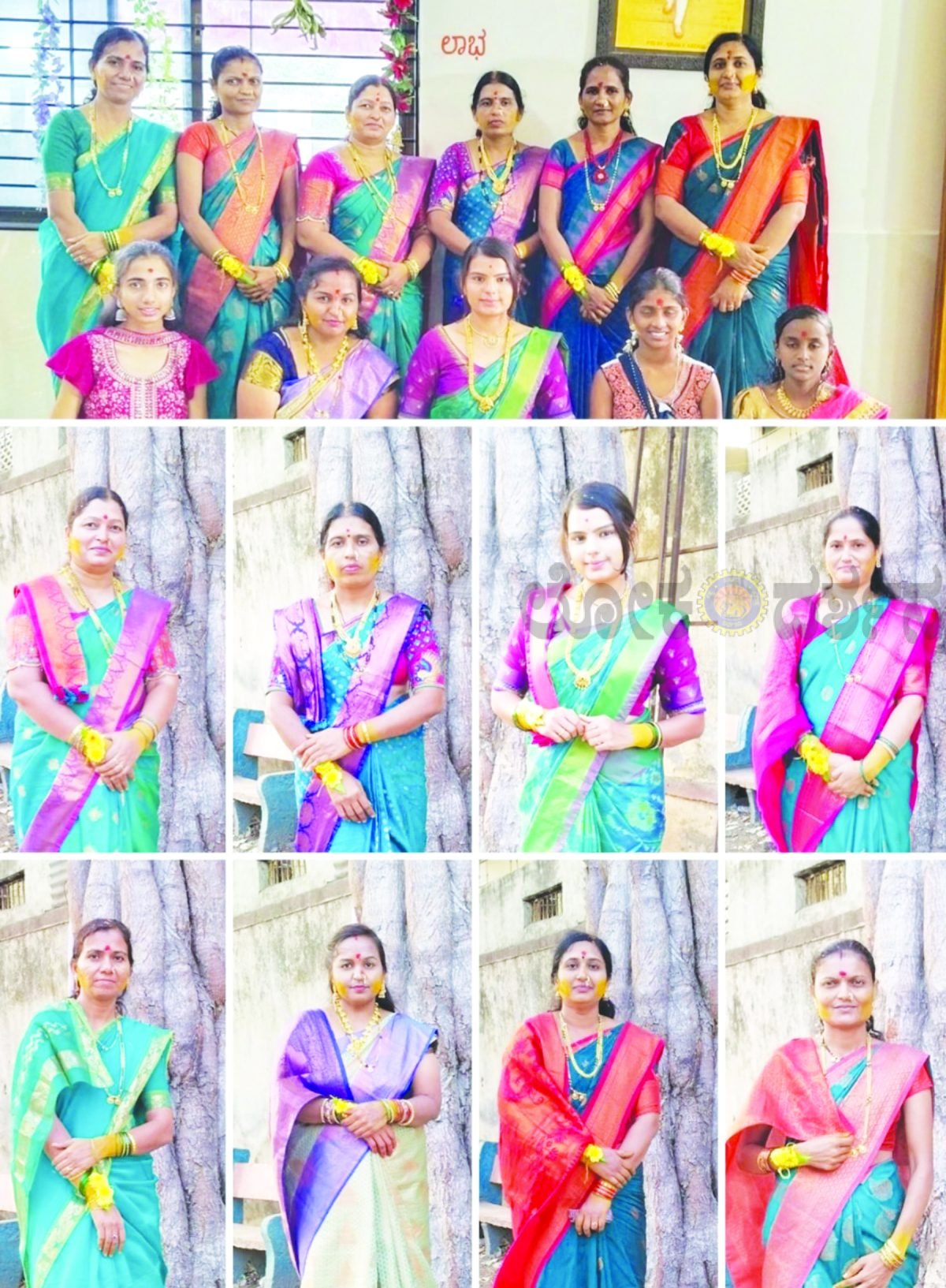 ಗುಮ್ಮಟ ನಗರದಲ್ಲಿ ನವರಾತ್ರಿ ಸೀರೆ ಉಡುಗೆ ಸಂಭ್ರಮವಸುಂಧರೆಯರ ನವಿಲು ಹಸಿರೋಲ್ಲಾಸ !