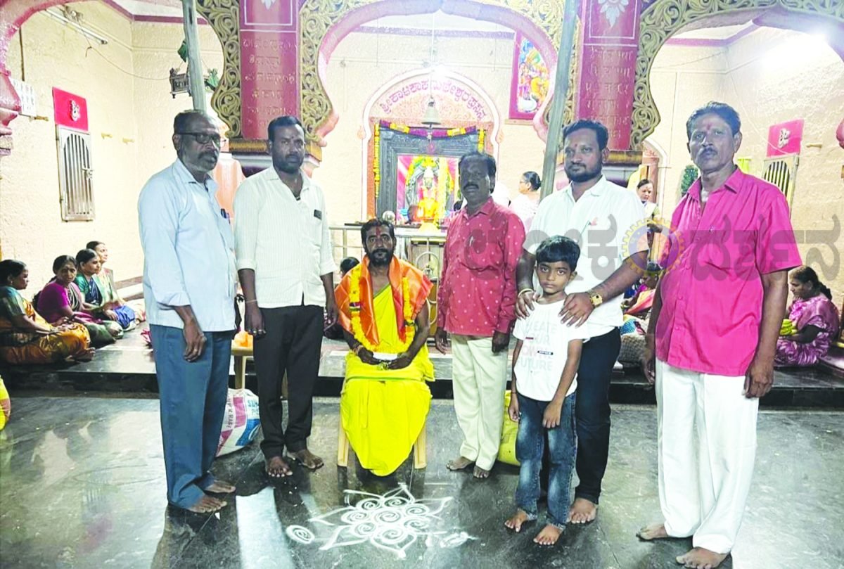 ತಾಳಿಕೋಟಿ ಕಾಳಿಕಾ ದೇವಸ್ಥಾನದಲ್ಲಿ ಶ್ರೀದೇವಿ ಪುರಾಣ ಪಾರಾಯಣ