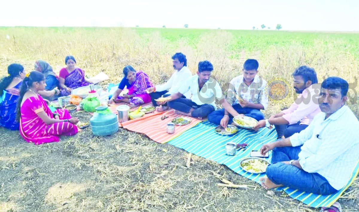 ಬರದ ನಡುವೆಯೂ ಸಂಪ್ರದಾಯದಂತೆ ಸೀಗಿ ಹುಣ್ಣಿಮೆ ಆಚರಿಸಿದ ಅನ್ನದಾತರು